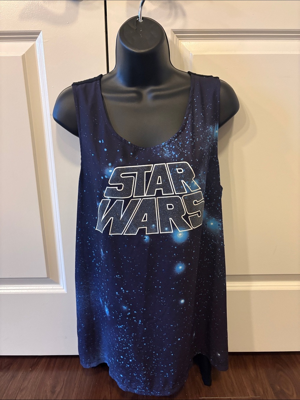Star Wars Navy Blue Galaxy Kids One-Piece Tank